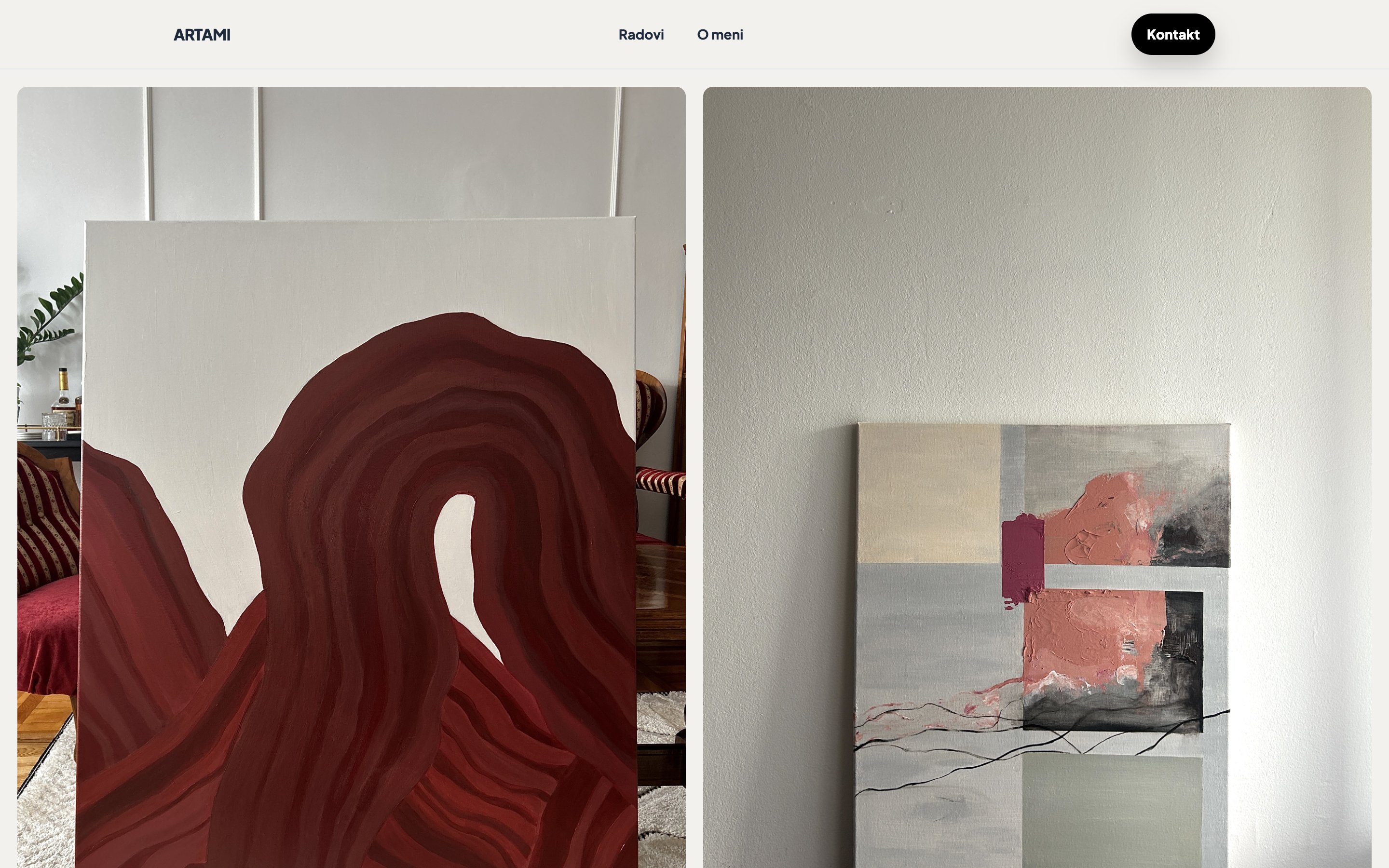 Artami — sajt za umetnicki studio