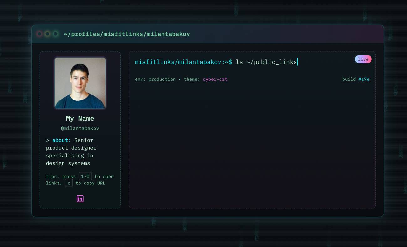 Milan Tabakov Template Preview