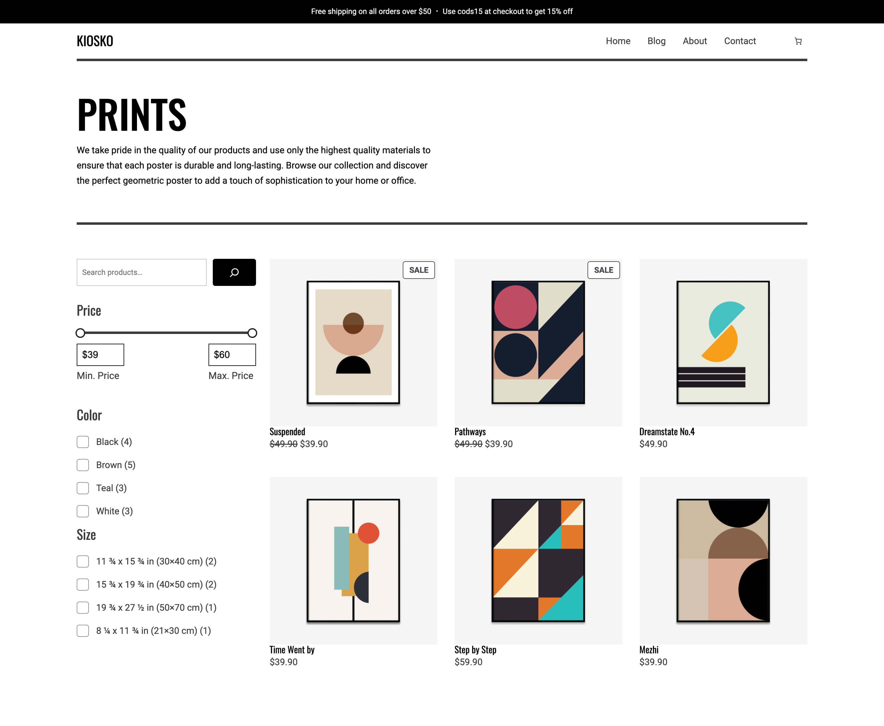 Primer online prodavnice